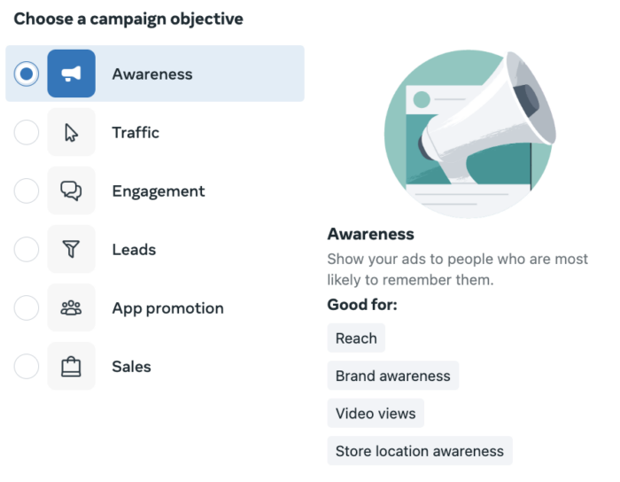 Awareness Campaign Objective